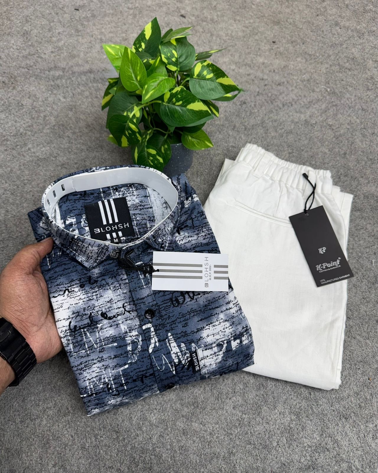 Cotton Shirt + Linen Pant