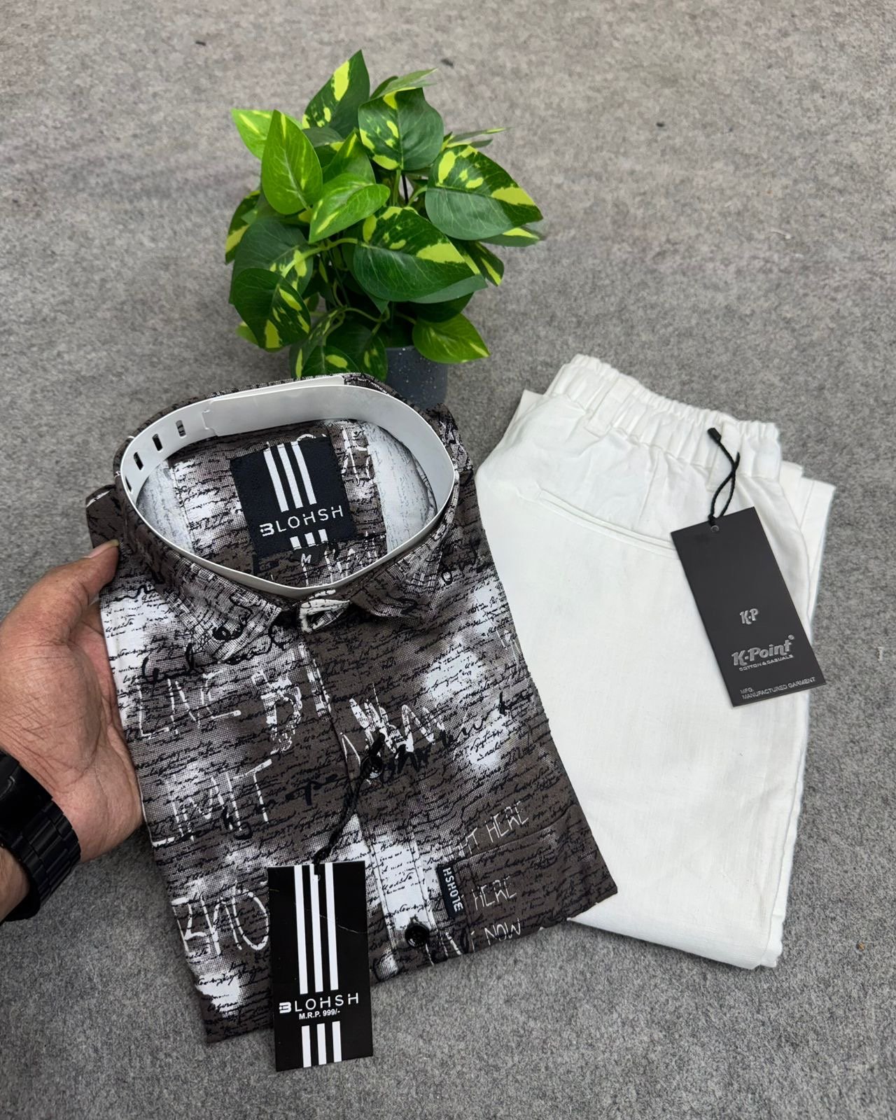 Cotton Shirt + Linen Pant